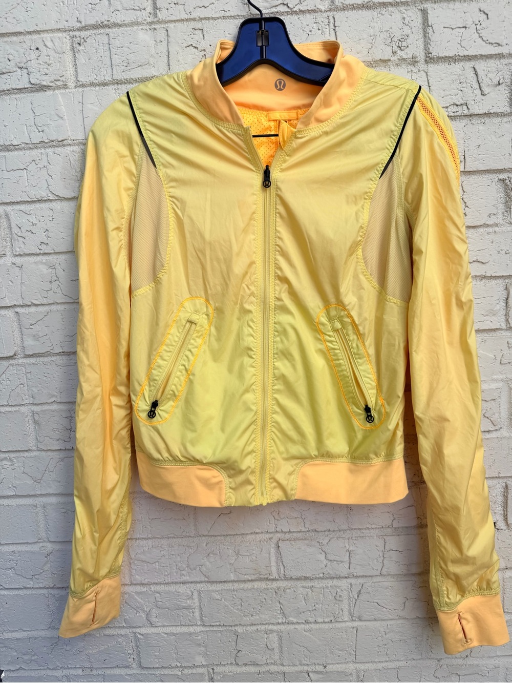 lululemon athletica Light Yellow Bomber Jacket